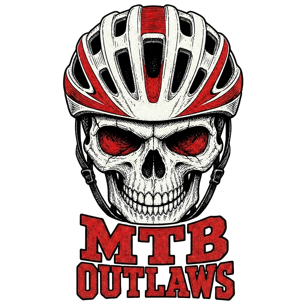 MTB Outlaws skull crest logo
